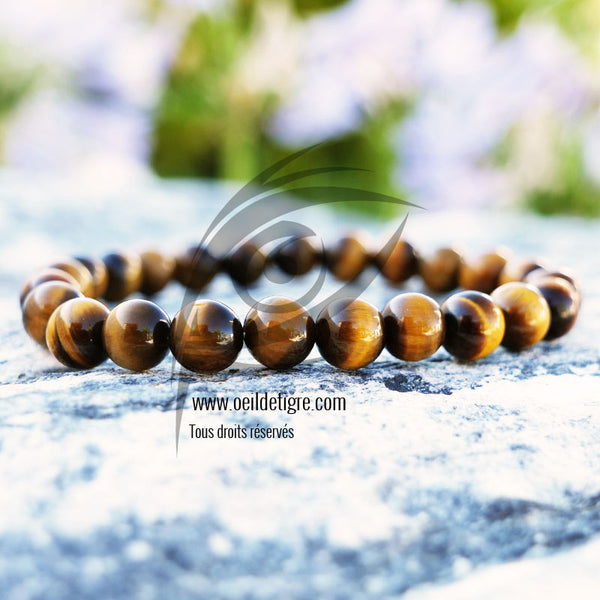 Bracelet Perles Œil de Tigre & Pierres Naturelles - Bracelets Tendances